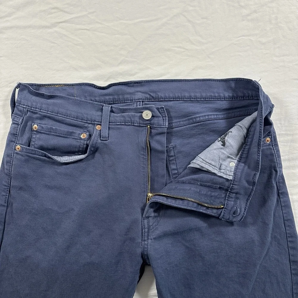 Levis 512 Jeans Men's 36x32 Light Blue Slim Taper Denim‎ Stretch
